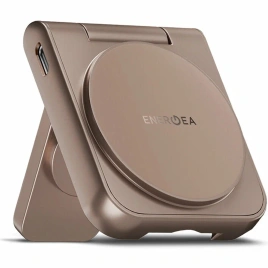 Беспроводное зарядное устройство EnergEA MagDuo Qi2 (2 в 1) Gold (MAG-DUO-GLD)