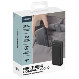 Внешний аккумулятор Deppa NRG Turbo 20000 mAh 33636 Gray