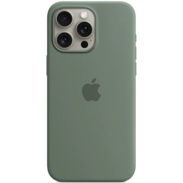 Силиконовый чехол Apple MagSafe для iPhone 15 Pro Cypress