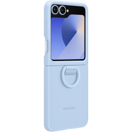 Чехол Samsung Silicone Case with Ring для Galaxy Z Flip6 Light Blue