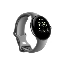 Смарт-часы Google Pixel Watch LTE Polished Silver case/Charcoal Active band