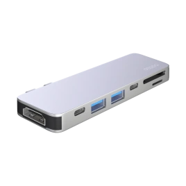Хаб Deppa USB-C 7 в 1 (73122) Silver