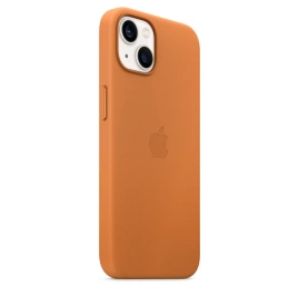 Кожаный чехол Apple MagSafe для iPhone 13 Golden Ocher