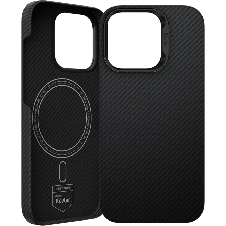 Чехол Benks ArmorAir Case built with Kevlar 600D для iPhone 16 Black фото 1