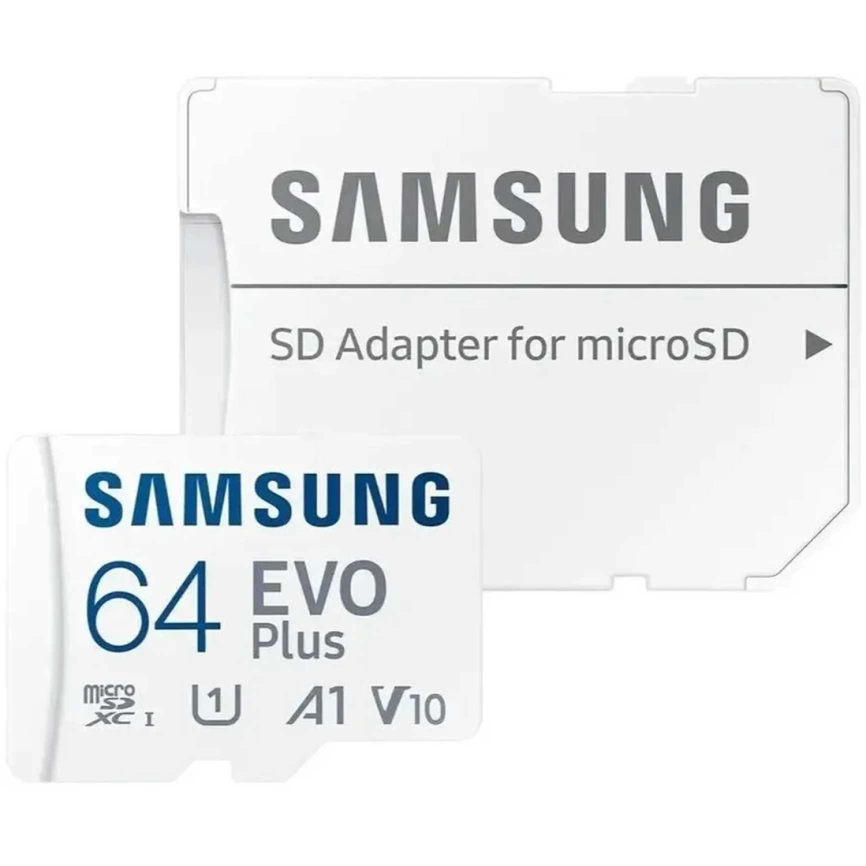 Карта памяти Samsung Micro SecureDigital 64Gb SDXC Samsung Evo Plus class10 UHS-I U3 (MB-MC64SA) фото 1