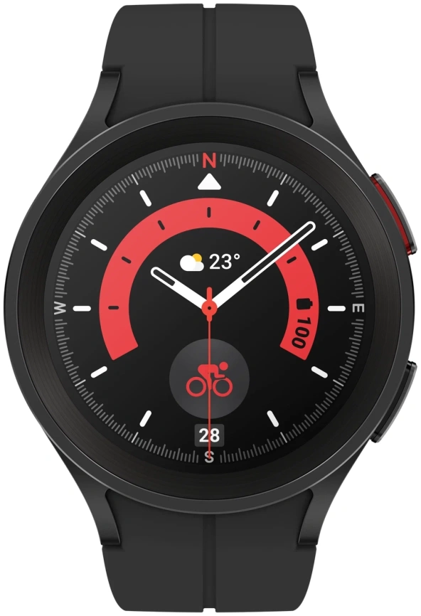 Смарт-часы Samsung Galaxy Watch5 Pro 45 mm SM-R920 Black Titanium фото 2