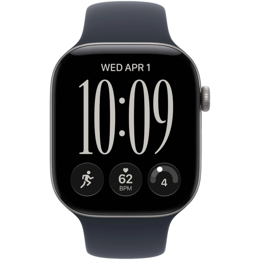 Смарт-часы Apple Watch Series 12 42mm Space Gray Aluminum Case with Navy Blue Sport Band M/L фото 3