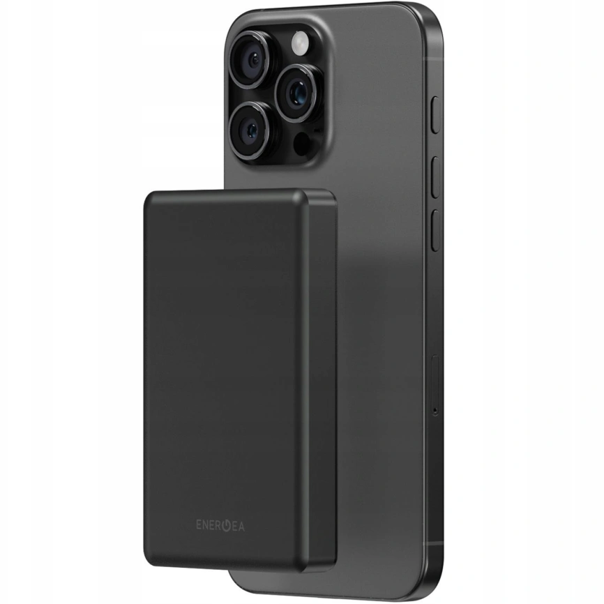 Внешний аккумулятор EnergEA Alupac 10K 10000 mAh Magsafe Gunmetal Black фото 3