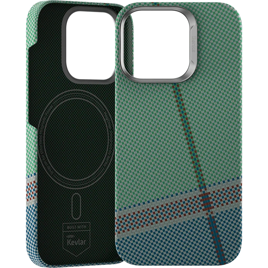 Чехол Benks Case built with Kevlar для iPhone 16 Pro Passion Green фото 1