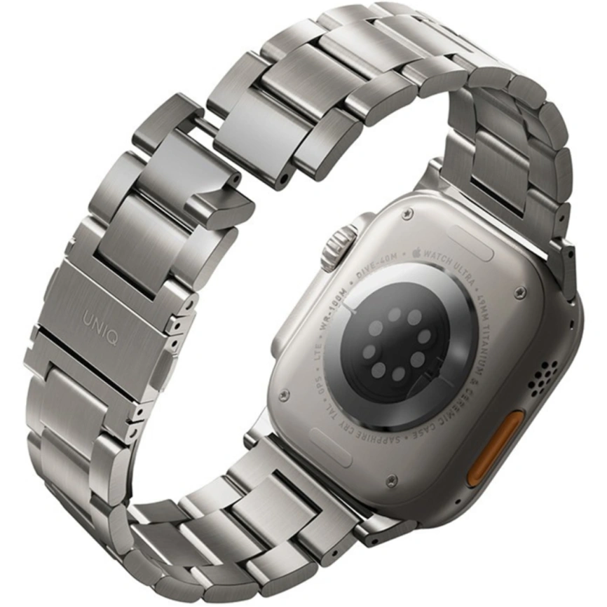 Ремешок Uniq Osta Steel Strap для Apple Watch 44/45/49 Silver фото 2