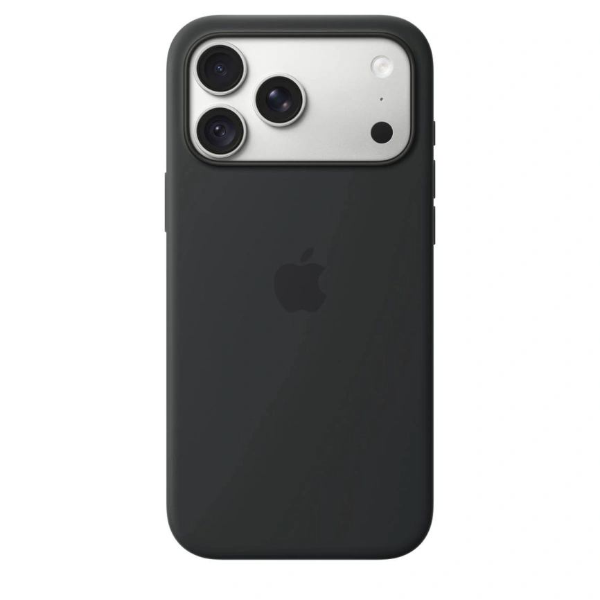 Чехол Apple Silicone Case with MagSafe для iPhone 18 Pro Max Black (MK954) фото 4