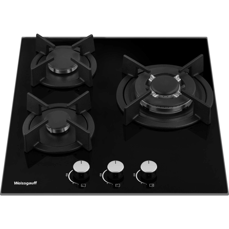 Газовая варочная панель Weissgauff HG 451 BGH Black фото 2