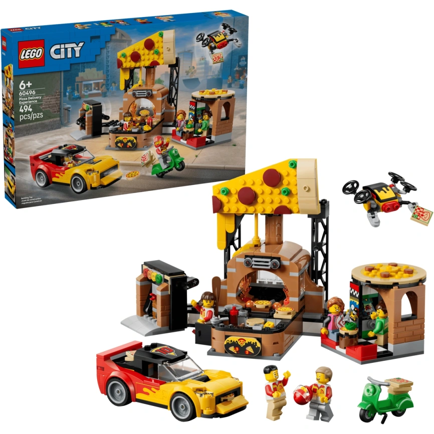Конструктор LEGO City Pizza Delivery 60496 фото 1