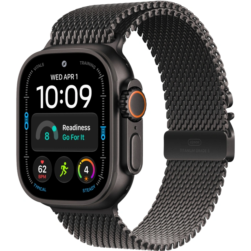 Смарт-часы Apple Watch Ultra 4 (2026) 49mm Black Titanium Case with Black Titanium Milanese Loop M фото 1