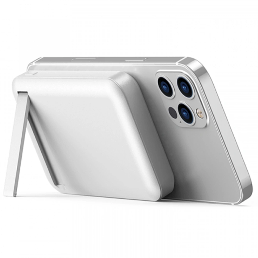 Внешний аккумулятор WiWU Snap Cube Magsafe Wireless Charge SC 10000 mAh White фото 1