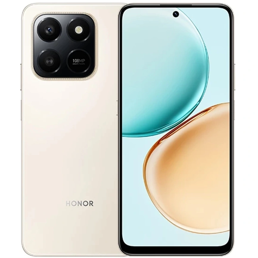 Смартфон Honor X7d 8/128Gb Desert Gold фото 1