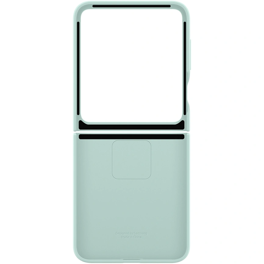 Чехол Samsung Silicone Case with Ring для Galaxy Z Flip6 Mint Green фото 6