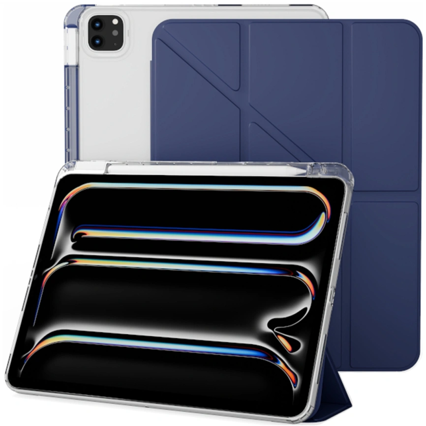 Чехол Gurdini Origami Case для iPad Pro 13 (2024) Dark Blue фото 1