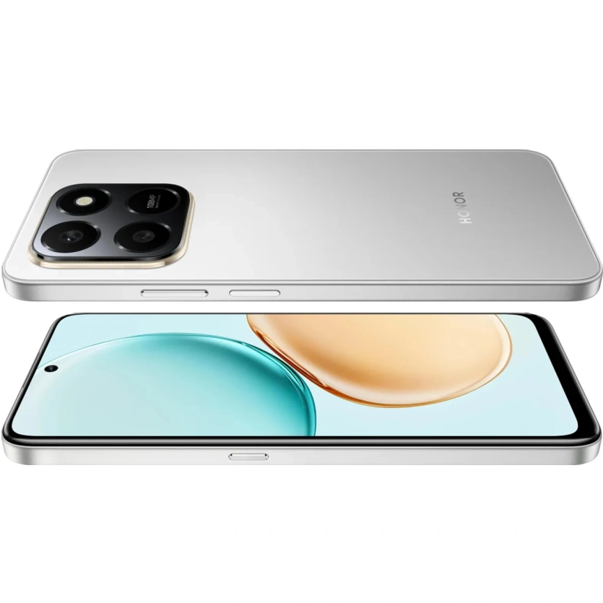 Смартфон Honor X7d 8/256Gb Meteor Silver фото 3