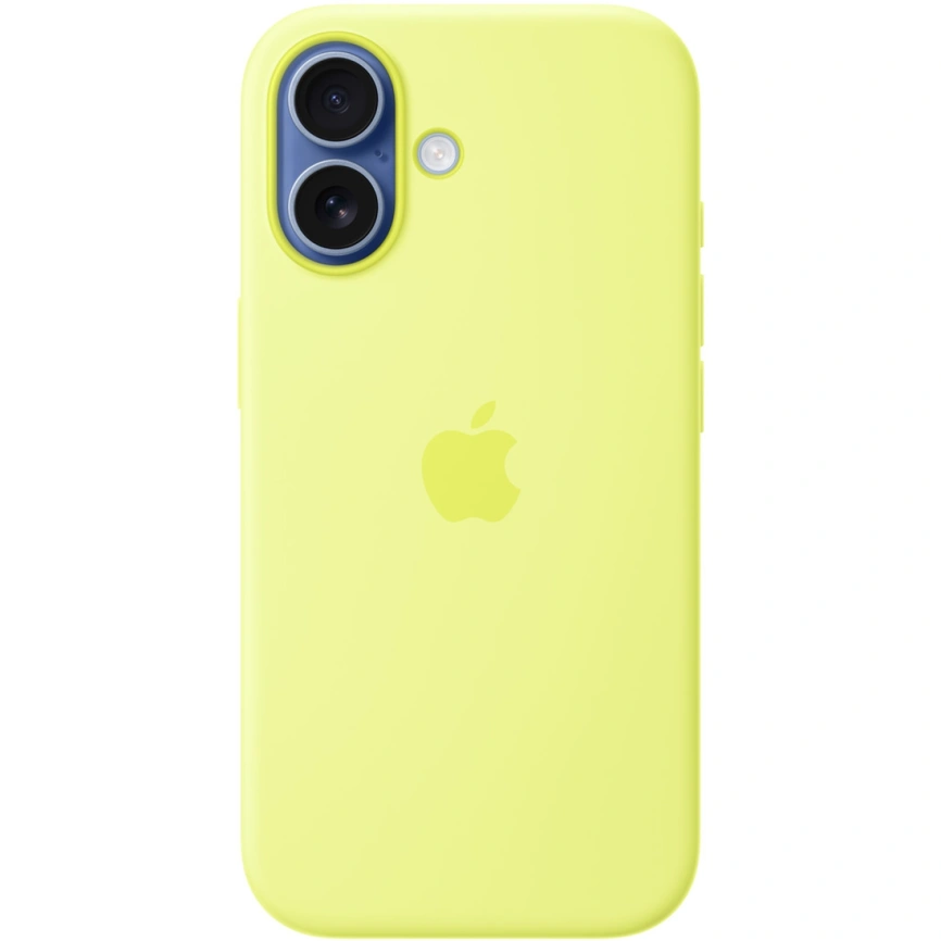 Чехол Apple Silicone Case with MagSafe для iPhone 17 Neon Yellow фото 4