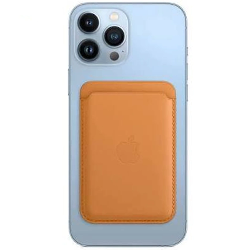 Картхолдер Apple iPhone Leather Wallet with MagSafe Golden Brown (MM0Q3) фото 3